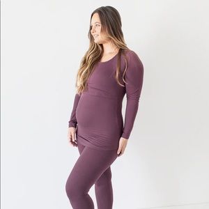 Nursing-friendly Jane Nursing Pajama Set by Kindred Bravely